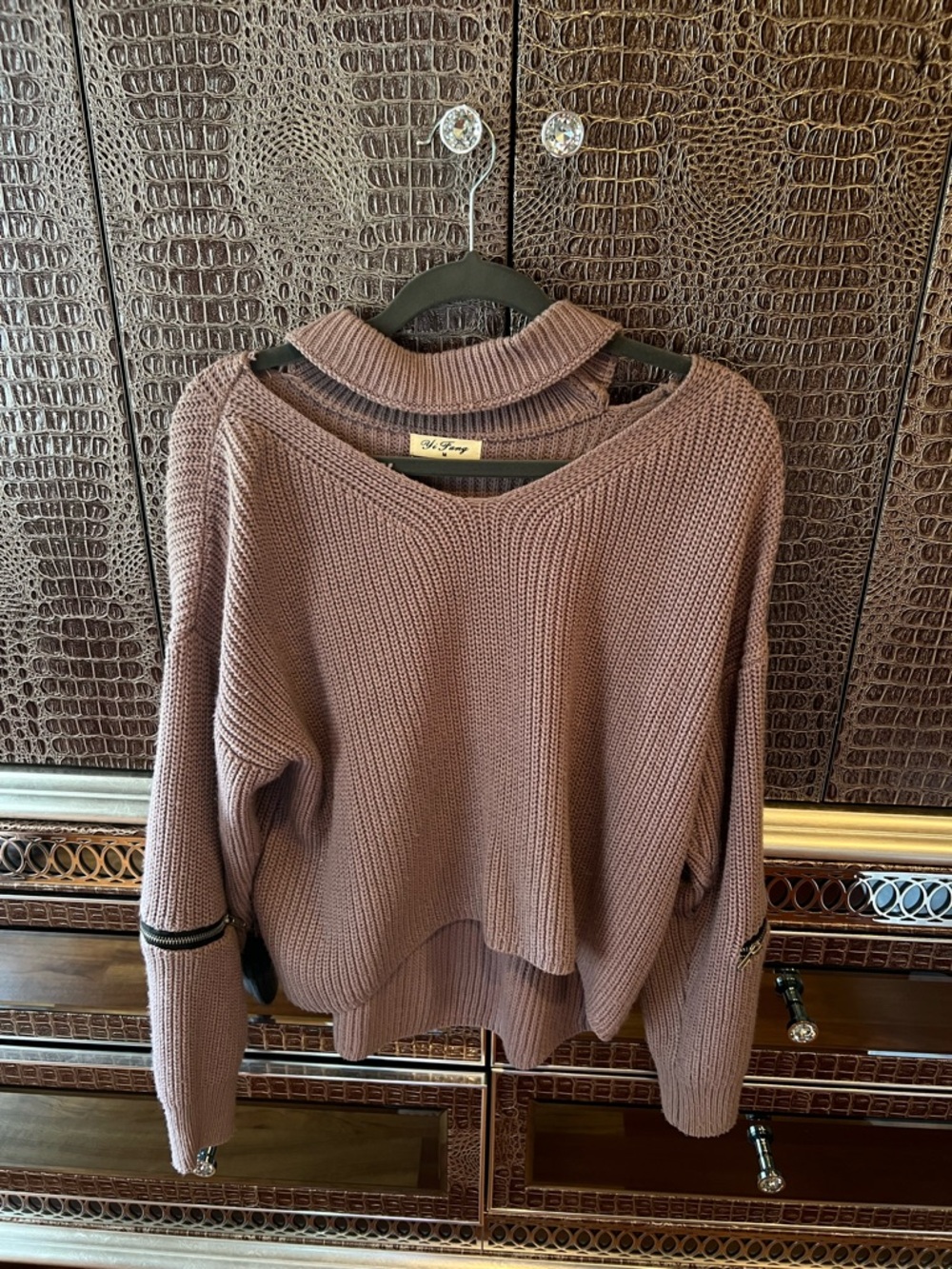 Mauve Ribbed Sweater